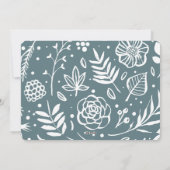 喜び |抽象芸術フレームのフォトオーバーレイ シーズンカード (裏面)