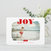 喜び |抽象芸術フレームのフォトオーバーレイ シーズンカード (スタンド正面)