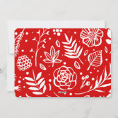 喜び |抽象芸術フレームのフォトオーバーレイ シーズンカード (裏面)