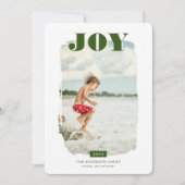 喜び |抽象芸術フレームのフォトオーバーレイ シーズンカード (正面)