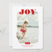 喜び |抽象芸術フレームのフォトオーバーレイ シーズンカード (正面)