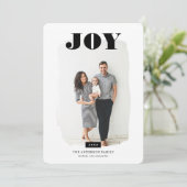 喜び |抽象芸術フレームのフォトオーバーレイ シーズンカード (スタンド正面)