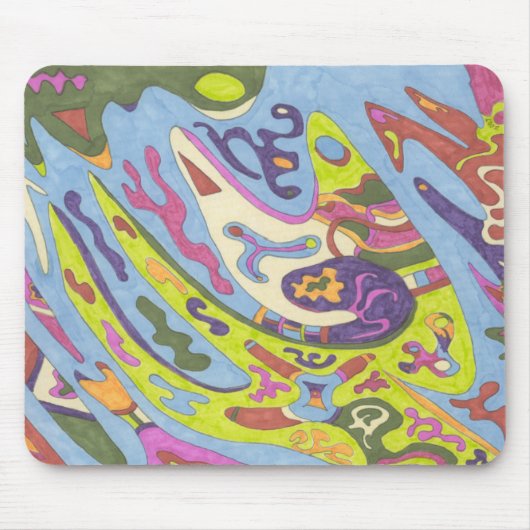 喜び、抽象芸術 マウスパッド (正面)