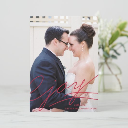 喜び 招待状 (スタンド正面)