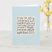 喜び-挨拶状にしがみついて下さい カード (黄色い花)