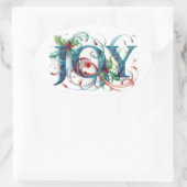 喜び 楕円形シール (バッグ)