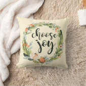 喜び、水彩画の花柄の枕を選んで下さい クッション (ブランケット)