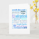 喜び/男の赤ちゃんの新しい取り組み カード (黄色い花)