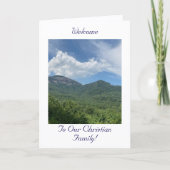 喜び、私たちのクリスチャン家族へようこそ、カード カード (正面)
