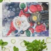 喜び-聖降誕祭お目出とう- キッチンタオル (折り畳み)