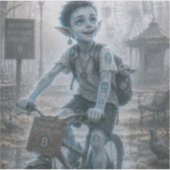 喜び / 自転車に乗る人 / 空の公園 シール (正面)