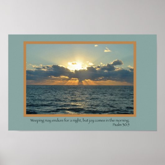 喜び（詩編30時5分） ポスター (正面)