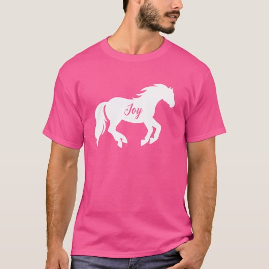 「喜び」馬 Tシャツ (正面)