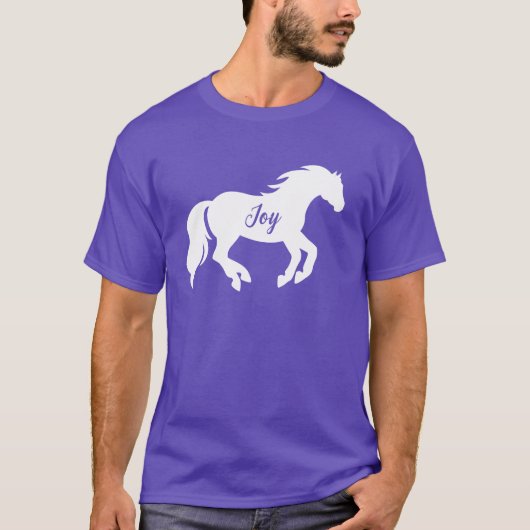 「喜び」馬 Tシャツ (正面)