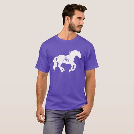 「喜び」馬 Tシャツ (正面フル)