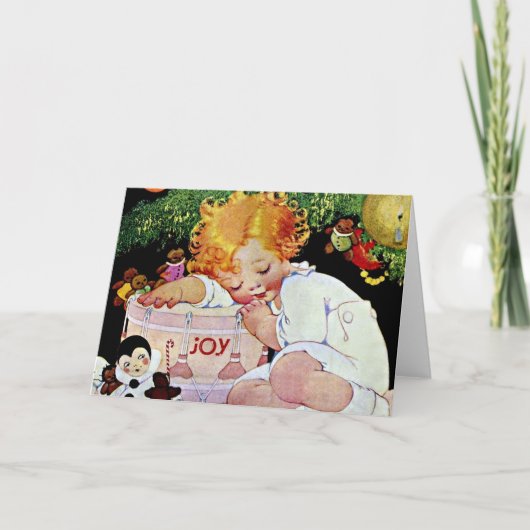 喜び、Edwardianのクリスマス シーズンカード (正面)