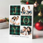 喜び | Green Buffalo Plaid Photo Collage シーズンカード<br><div class="desc">Classy Green Buffaloチェックを備えたJOYフォトコラージュカードで休日の願いを広げる。個性を自分だけの簡単にするのが好きだ。(1)更なるカスタマイズのためクリックは、「更にカスタマイズ」のリンクを使用し、このテンプレートを変更するために当社のデザインツールを使用する。(2)もし必要な救済も合品も欲しい連絡か。</div>