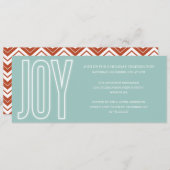 喜び%PIPE%の休日のパーティの招待状との白熱 招待状 (正面/裏面)