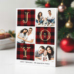 喜び | Red Buffalo Plaid Photo Collage シーズンカード<br><div class="desc">このJOYフォトコラージカードで休日の願いを広げる赤いバッファローのチクラシックェックを特徴とする。個性を自分だけの簡単にするのが好きだ。(1)更なるカスタマイズのためクリックは、「更にカスタマイズ」のリンクを使用し、このテンプレートを変更するために当社のデザインツールを使用する。(2)もし必要な救済も合品も欲しい連絡か。</div>