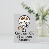 喜ぶサル ポストカード (スタンド正面)