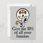 喜ぶサル ポストカード (正面/裏面)