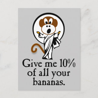 喜ぶサル ポストカード