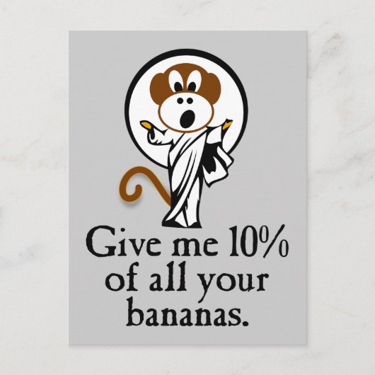 喜ぶサル ポストカード (正面)