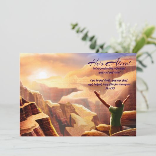 喜ぶ。カスタマイズ可能なイースターカード シーズンカード (スタンド正面)