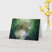 喜ぶ カード (黄色い花)