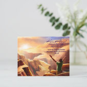 喜ぶ。キリスト教カスタム復活祭 シーズンポストカード (スタンド正面)