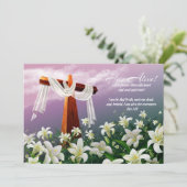 喜ぶ。キリスト教宗教復活祭カード シーズンカード (スタンド正面)