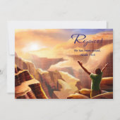 喜ぶ。キリスト教復活祭 シーズンカード (正面)