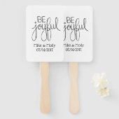 喜ぶ ハンドファン (正面&裏面)