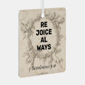 喜ぶ メタルオーナメント (正面右)