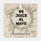 喜ぶ メタルオーナメント (裏面)