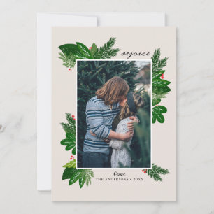 喜ぶ。冬のフローラ松 シーズンカード