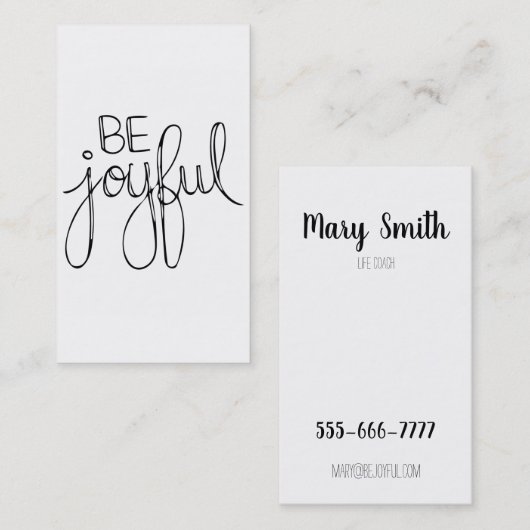 喜ぶ 名刺 (正面/裏面)