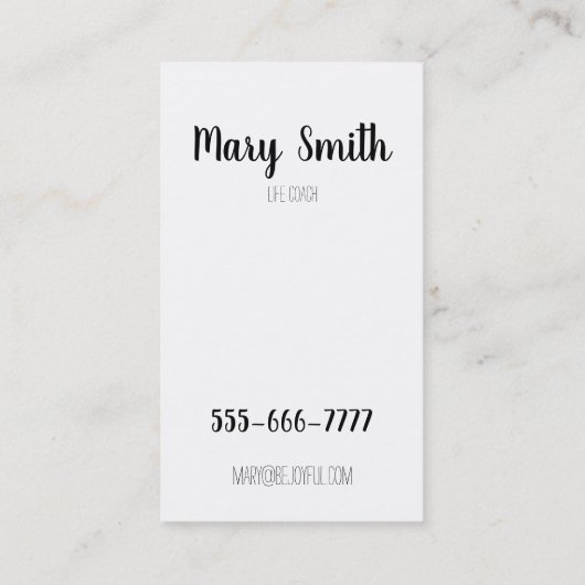 喜ぶ 名刺 (裏面)