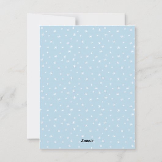 喜ぶ | 4家族の写真クリスマス シーズンカード (裏面)