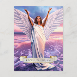 喜べ！イエス様は立ち上がった。宗教復活祭はがき シーズンポストカード