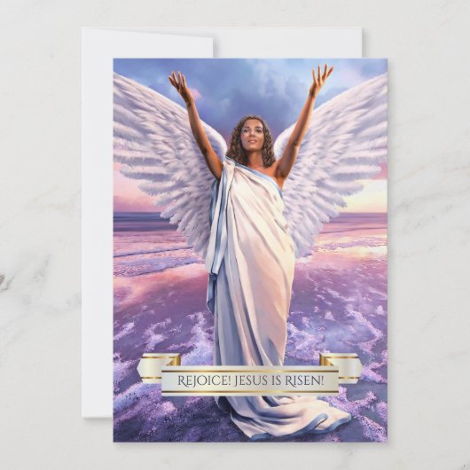 喜べ！イエス様は立ち上がった。宗教的なイースターカード シーズンカード (正面)