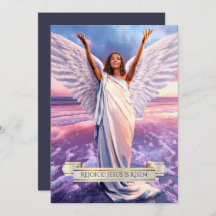 喜べ！イエス様は立ち上がった。宗教的なイースターカード