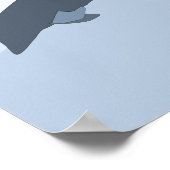 喜んでイルカを飛び跳ねて笑う恋 ポスター (角)