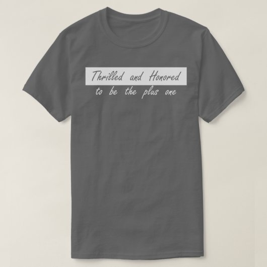 喜んで光栄に思う Tシャツ (デザイン正面)