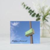 喜んで出て行く ポストカード (スタンド正面)