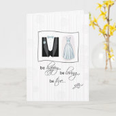 喜んで喜び結婚を持つ カード (黄色い花)