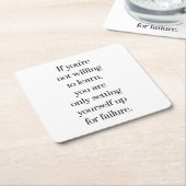 喜んで学紙コースター スクエアペーパーコースター (アングル)