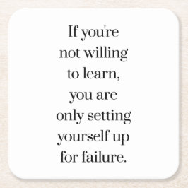 喜んで学紙コースター スクエアペーパーコースター