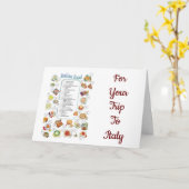 **喜んで旅行**イタリアへ*** カード (黄色い花)