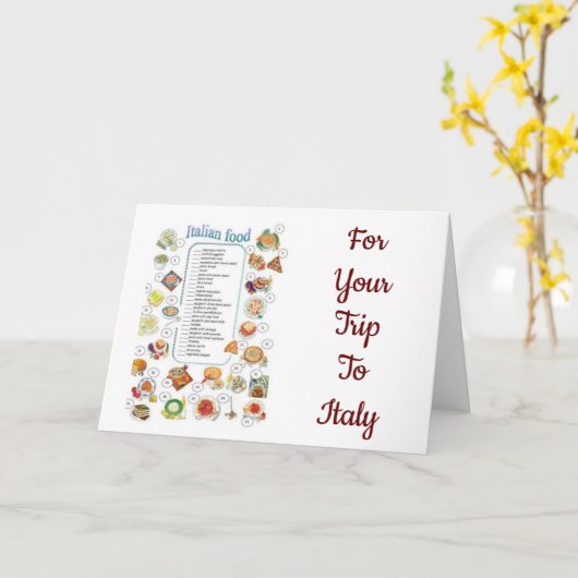 **喜んで旅行**イタリアへ*** カード (黄色い花)